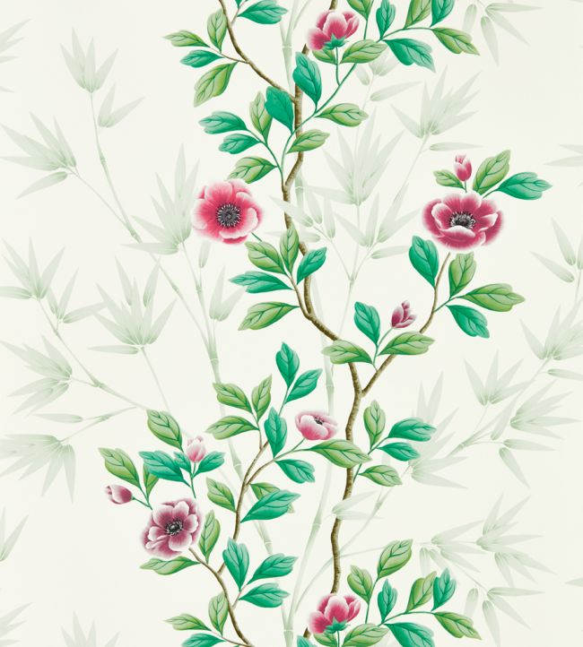 Lady Alford Wallpaper - Fig Blossom/ Magenta - HDHW112899 - Harlequin - Morris Wallpaper