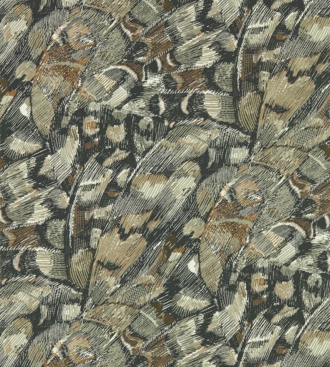 Lamina Wallpaper - Onyx/Bronze - HM6W112168 - Harlequin - Morris Wallpaper