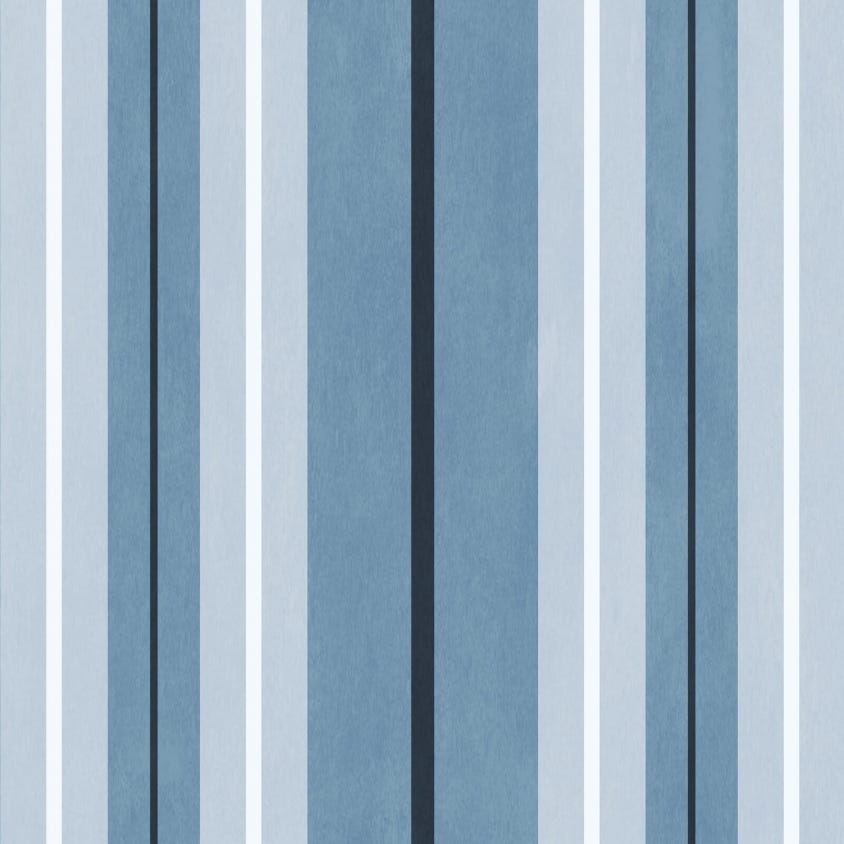Lauriston Stripe Wallpaper - Sky - House of Hackney - 1-WA-LAS-DI-SKY-XXX - Morris Wallpaper