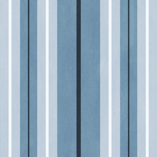 Lauriston Stripe Wallpaper - Sky - House of Hackney - 1-WA-LAS-DI-SKY-XXX - Morris Wallpaper