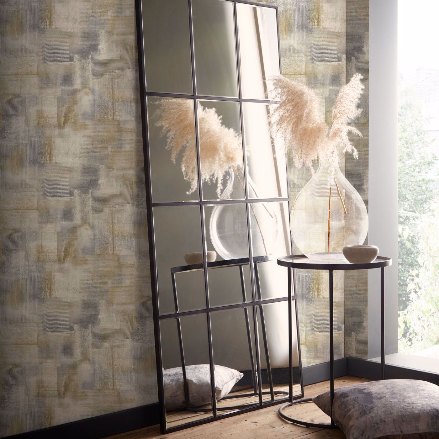 Lavatus Wallpaper - Dove - Clarke & Clarke - W0207/02 - Morris Wallpaper