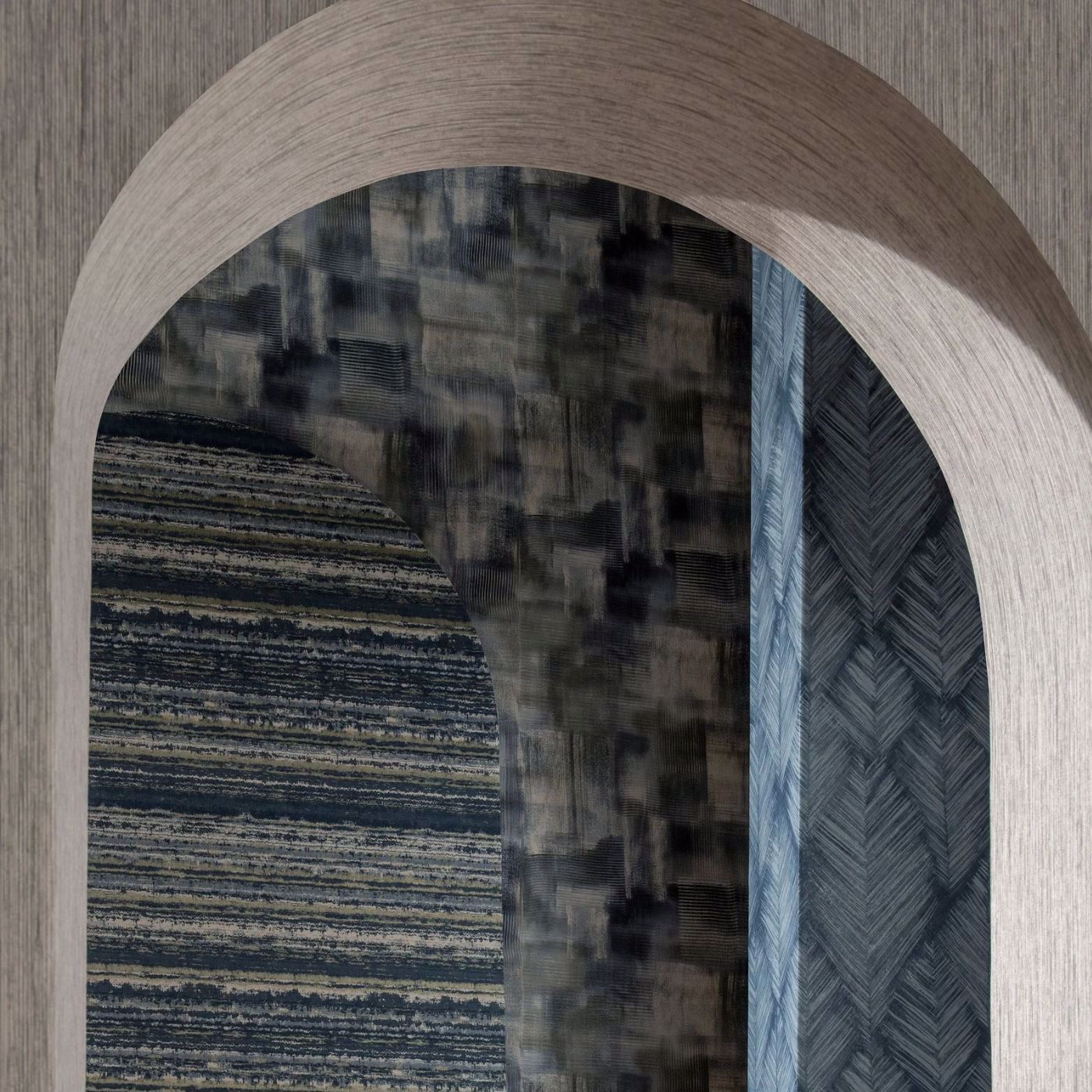Lavatus Wallpaper - Midnight - Clarke & Clarke - W0207/04 - Morris Wallpaper