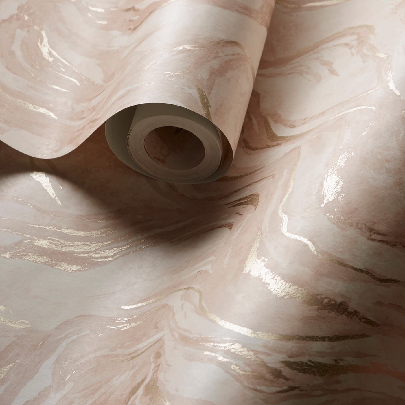 Lavico Wallpaper - Blush - Clarke & Clarke - W0168/01 - Morris Wallpaper