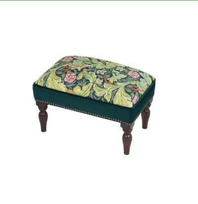 Leicester by Dearle Upholstered Stool - Hines of Oxford - AS1007 - Morris Wallpaper