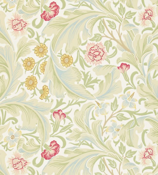 Leicester Wallpaper - Marble/Rose - 212544 - Morris & Co