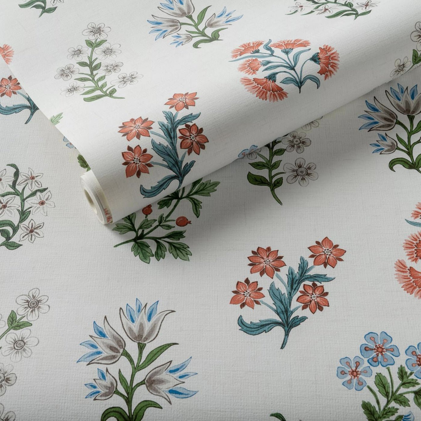 Leiden Wallpaper - Coral - Clarke & Clarke - W0194/02 - Morris Wallpaper