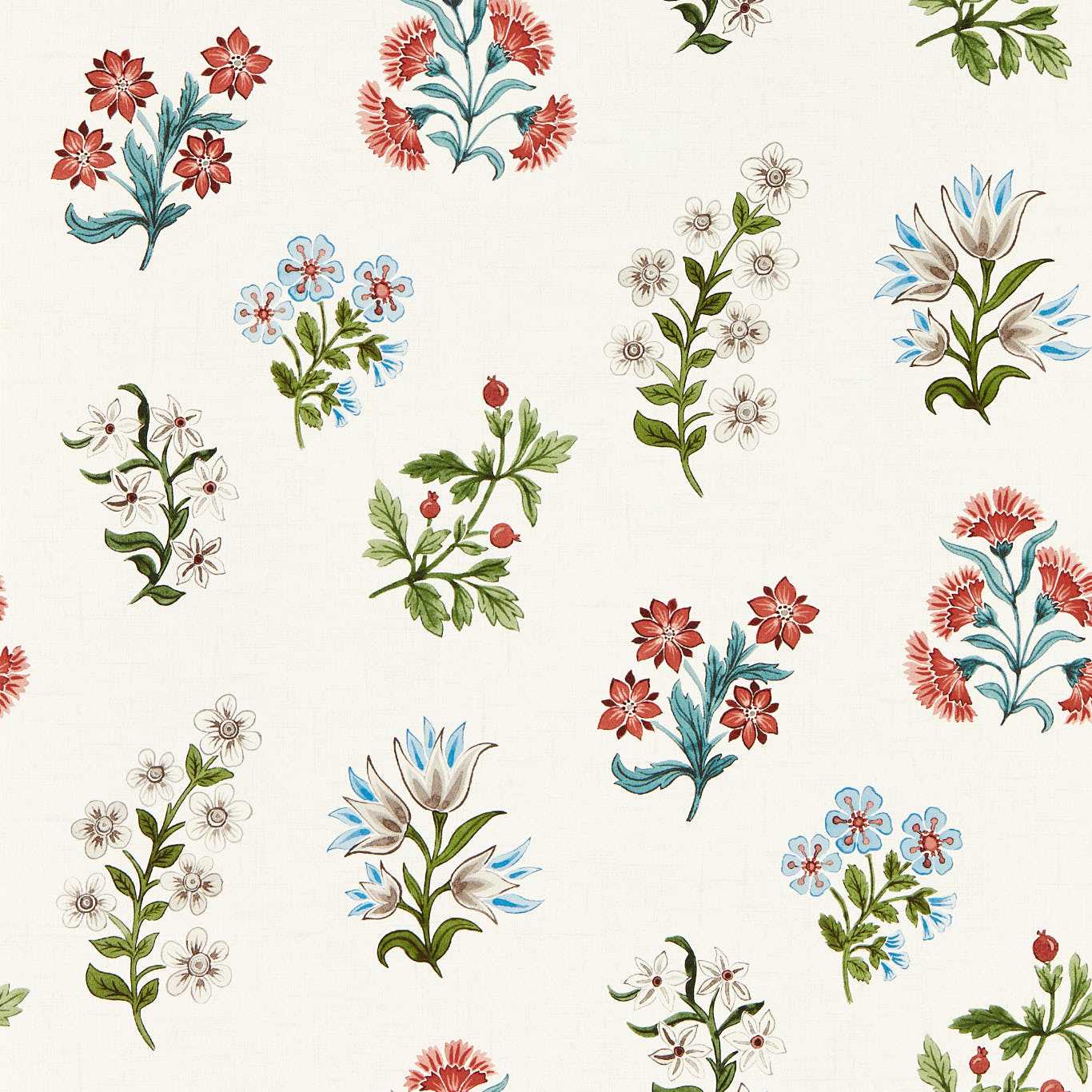 Leiden Wallpaper - Coral - Clarke & Clarke - W0194/02 - Morris Wallpaper