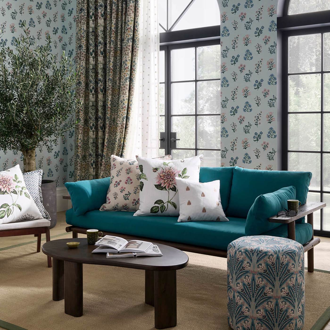 Leiden Wallpaper - Coral - Clarke & Clarke - W0194/02 - Morris Wallpaper