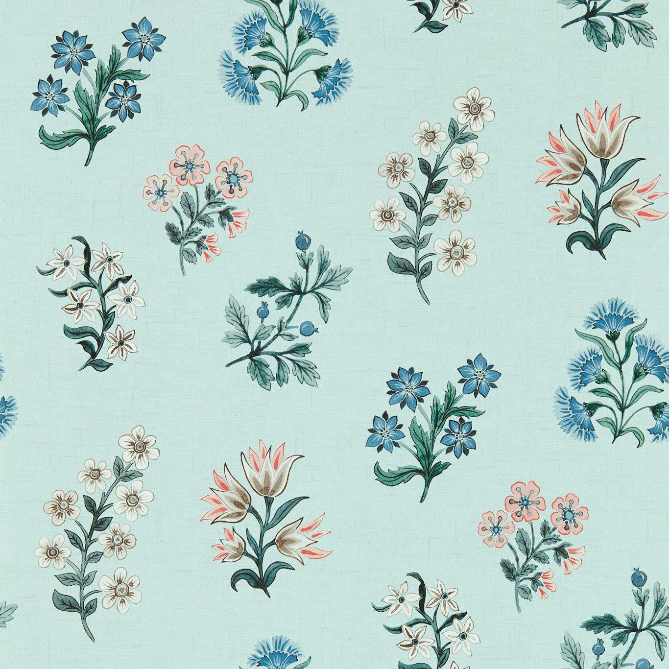 Leiden Wallpaper - Seaglass - Clarke & Clarke - W0194/04 - Morris Wallpaper