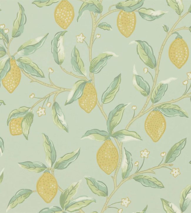 Lemon Tree Wallpaper - Sage - DMSW216673 - Morris & Co - Morris Wallpaper