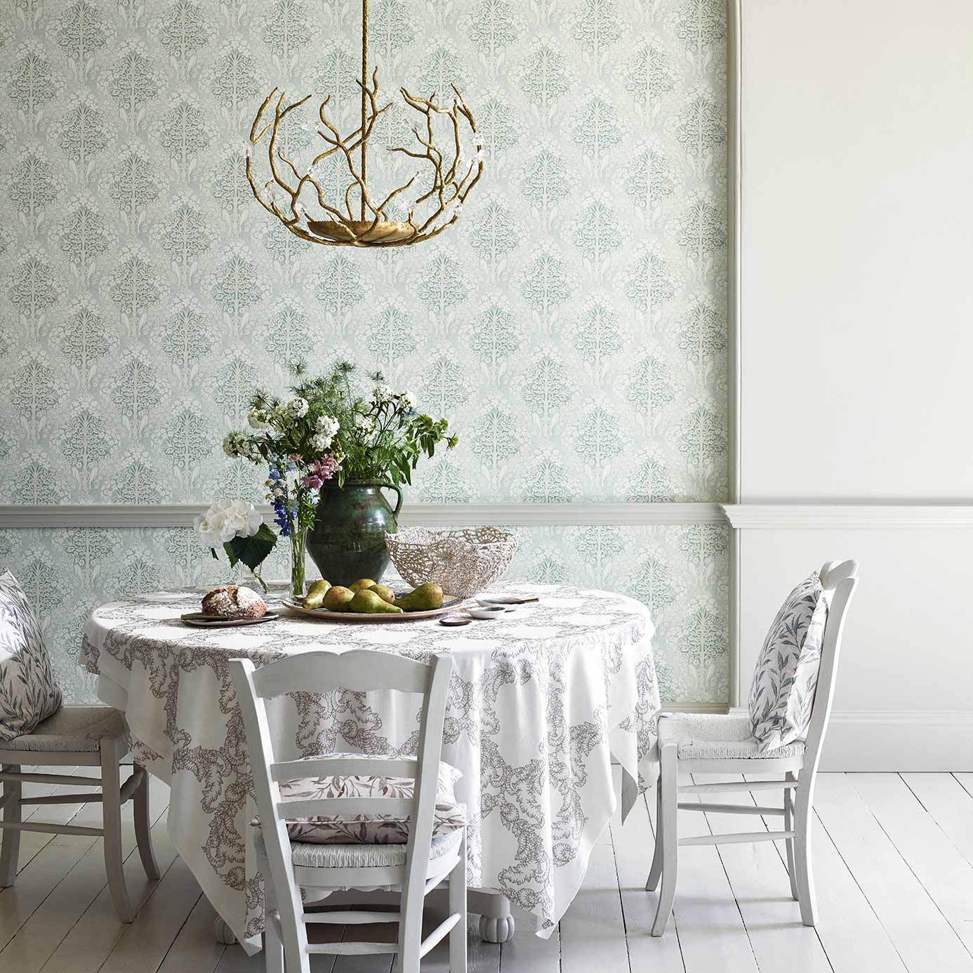 Lerena Wallpaper - Willow - Sanderson - DDAM216400 - Morris Wallpaper