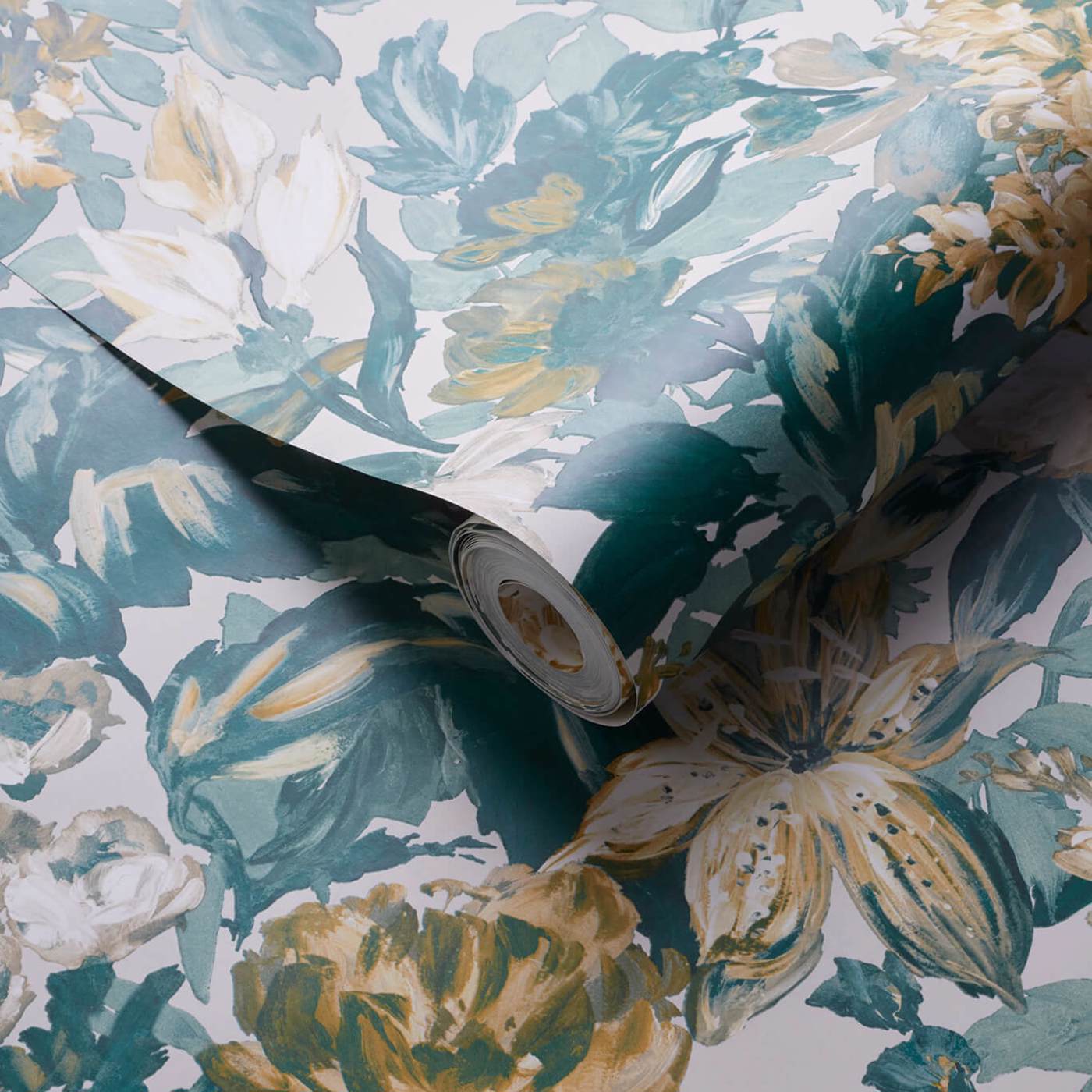 Lilum Wallpaper - Glade - Clarke & Clarke - W0158/02 - Morris Wallpaper