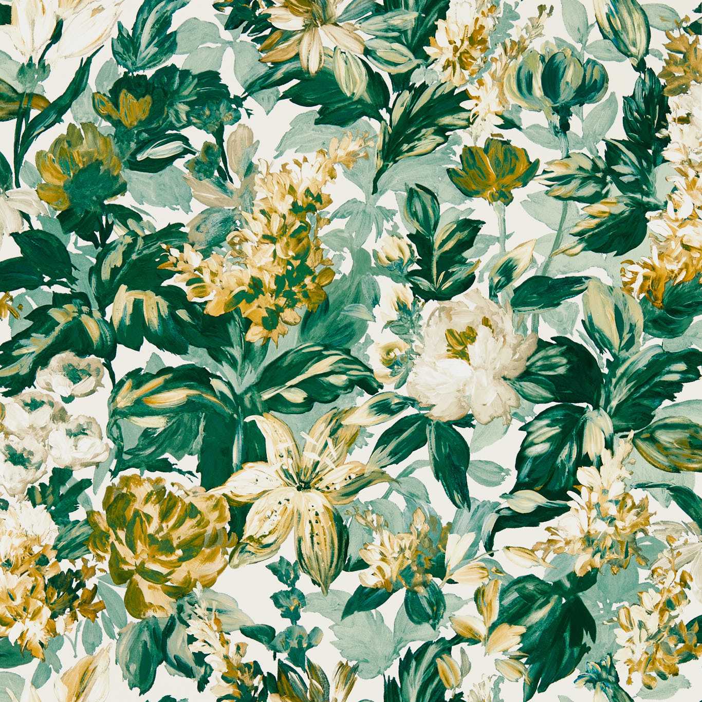 Lilum Wallpaper - Glade - Clarke & Clarke - W0158/02 - Morris Wallpaper