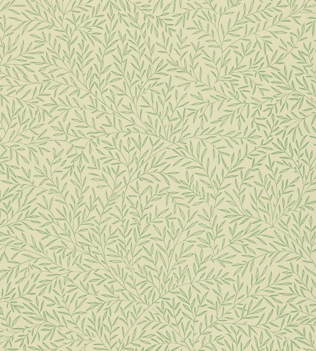 Lily Leaf Wallpaper - Eggshell - DMOWLI107 - Morris Exclusive - Morris Wallpaper