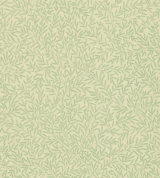 Lily Leaf Wallpaper - Eggshell - DMOWLI107 - Morris Exclusive - Morris Wallpaper