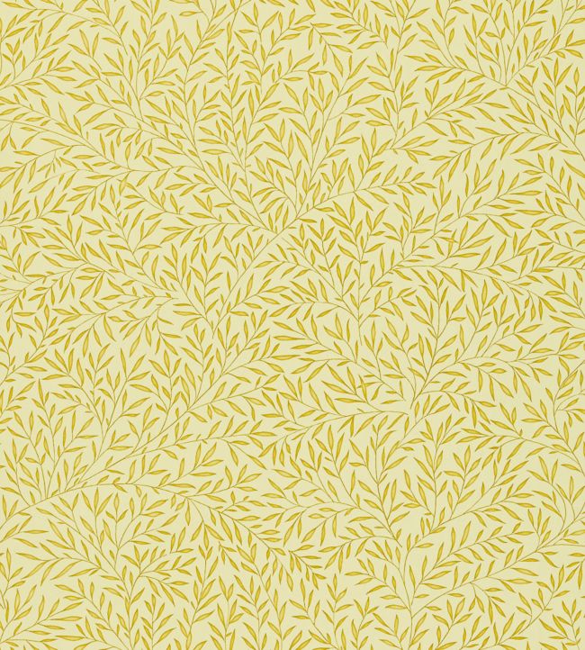 Lily Leaf Wallpaper - Gold - DMCW210441 - Morris & Co - Morris Wallpaper