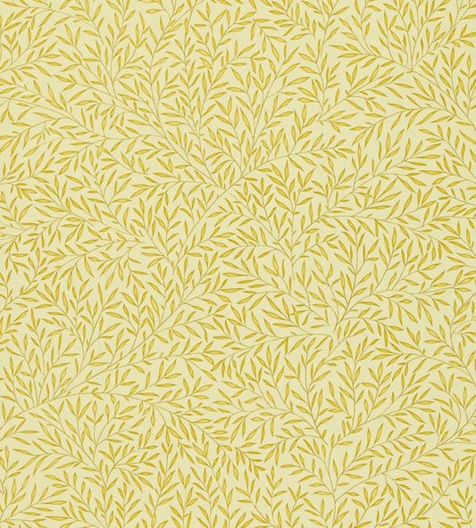 Lily Leaf Wallpaper - Gold - DMOWLI102 - Morris Exclusive - Morris Wallpaper