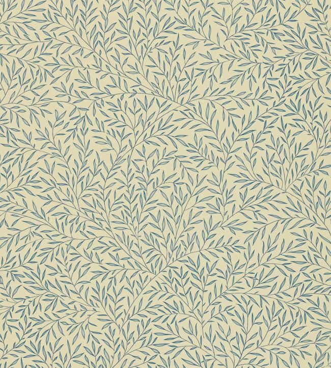 Lily Leaf Wallpaper - Woad - DMCW210445 - Morris & Co - Morris Wallpaper