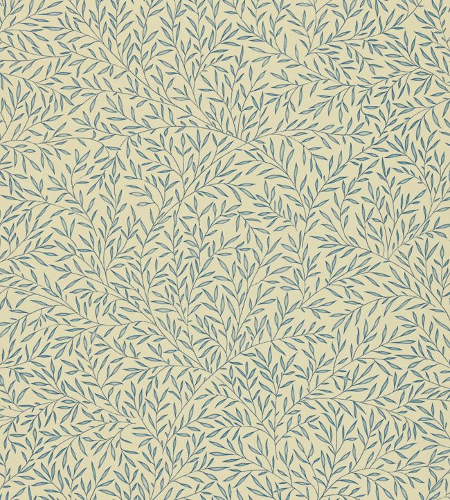 Lily Leaf Wallpaper - Woad - DMOWLI104 - Morris Exclusive - Morris Wallpaper