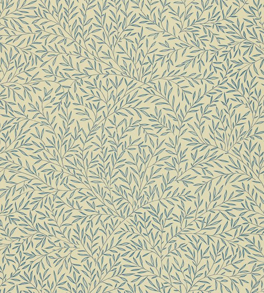 Lily Leaf Wallpaper - Woad - DMOWLI104 - Morris Exclusive - Morris Wallpaper