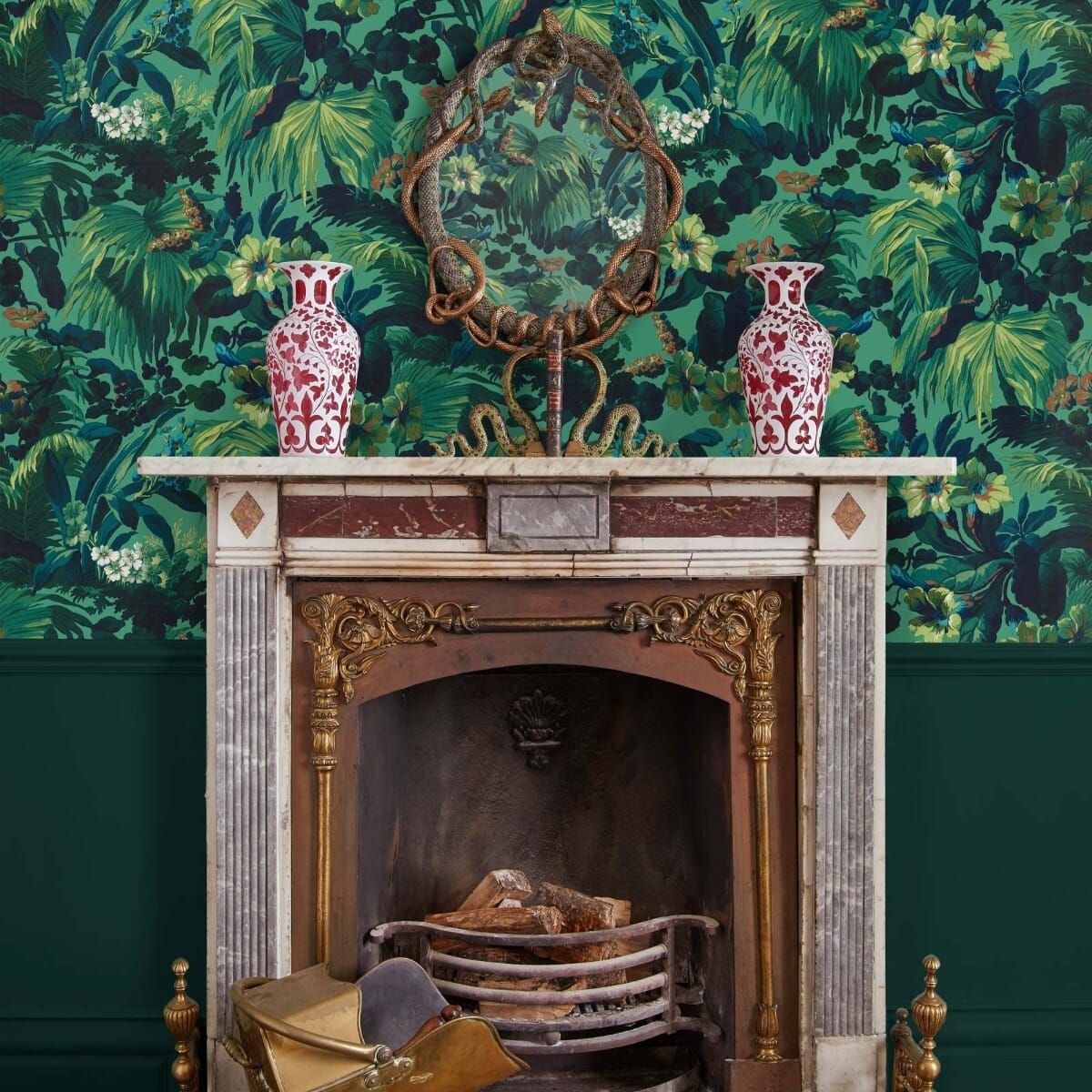 Limerence Wallpaper - Malachite - House of Hackney - 1-WA-LIM-DI-MAL-XXX - Morris Wallpaper