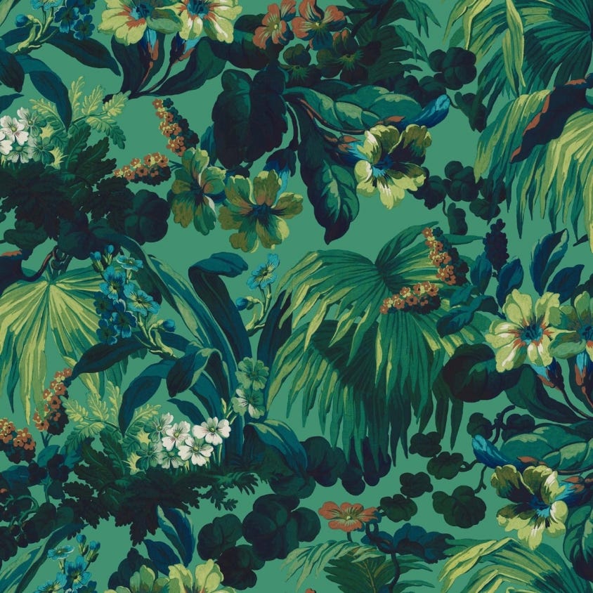 Limerence Wallpaper - Malachite - House of Hackney - 1-WA-LIM-DI-MAL-XXX - Morris Wallpaper