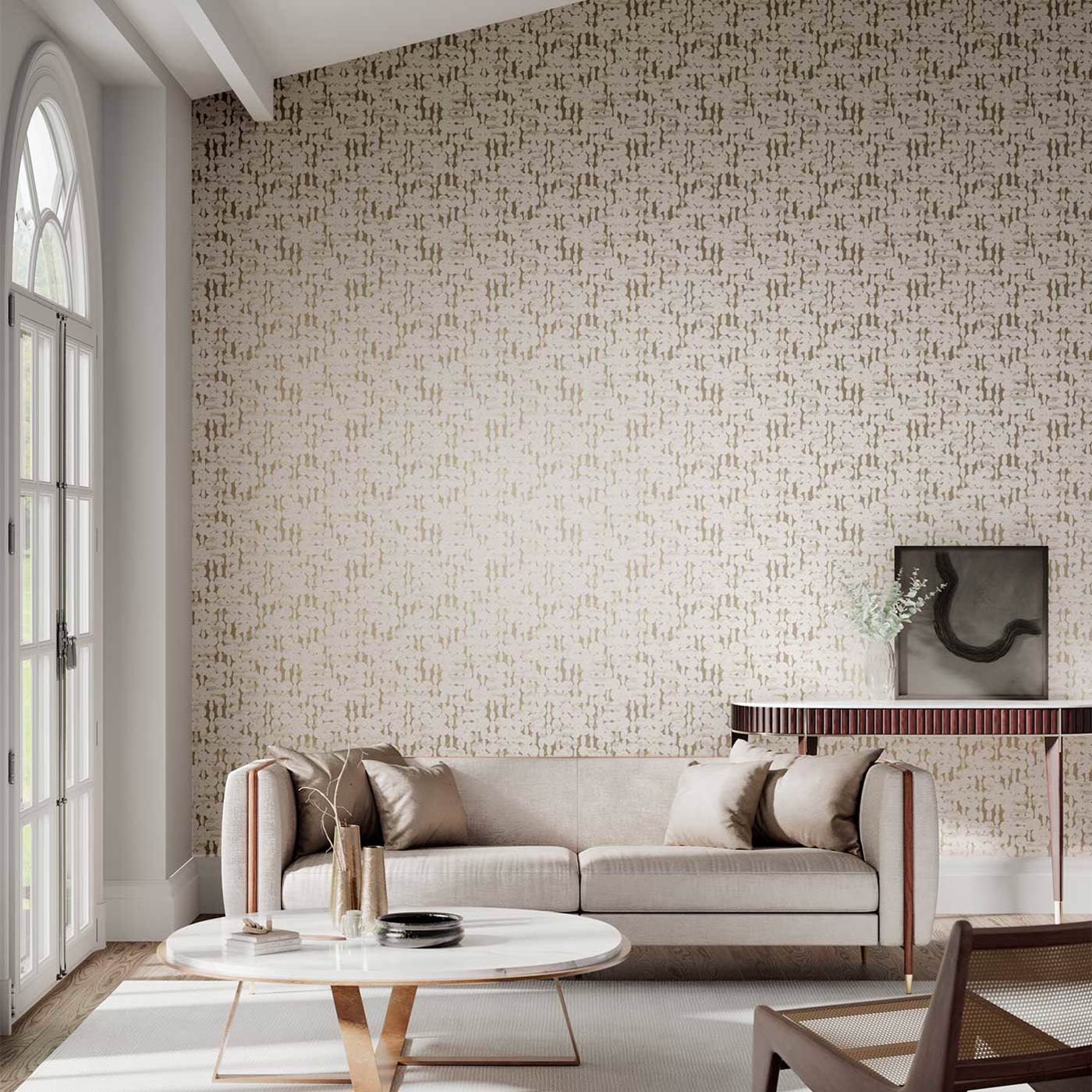 Links Wallpaper - Neutral - Harlequin - HMOT110367 - Morris Wallpaper