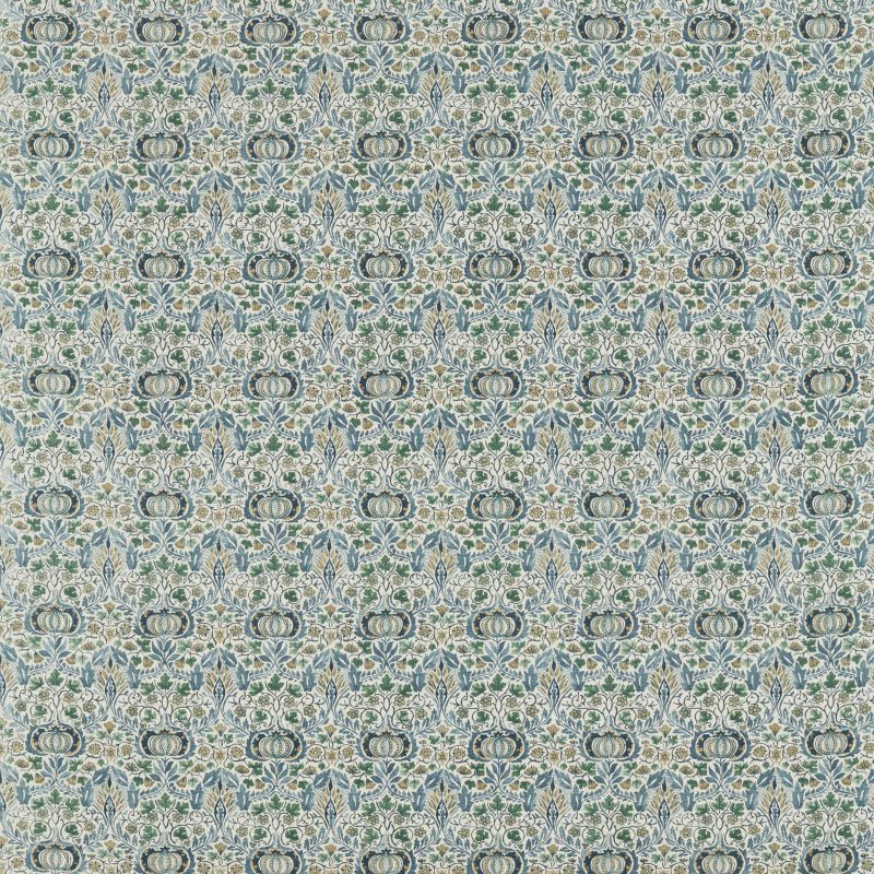 Little Chintz Fabric - Blue/Fennel - Morris & Co - 226406 - Premier Wallcovering