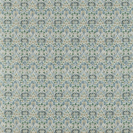 Little Chintz Fabric - Blue/Fennel - Morris & Co - 226406 - Premier Wallcovering