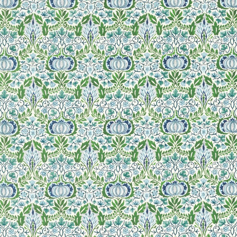 Little Chintz Fabric - Nettle/Woad - Morris & Co - 227250 - Premier Wallcovering