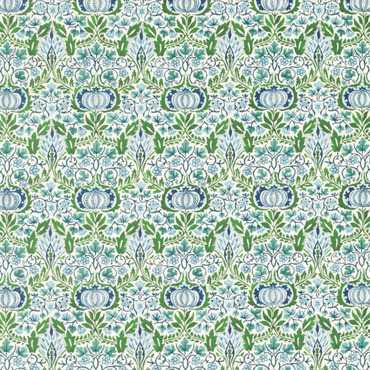 Little Chintz Fabric - Nettle/Woad - Morris & Co - 227250 - Premier Wallcovering