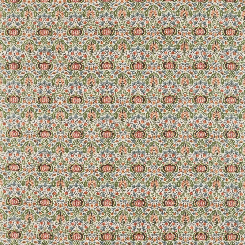 Little Chintz Fabric - Olive/Ochre - Morris & Co - 226408 - Premier Wallcovering