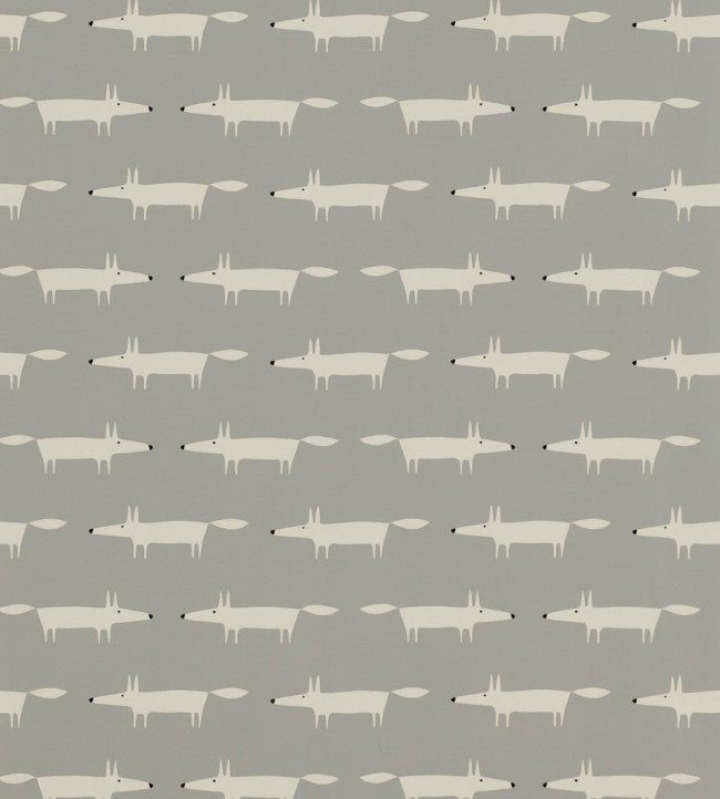 Little Fox Wallpaper - Silver - NSWA110838 - Scion
