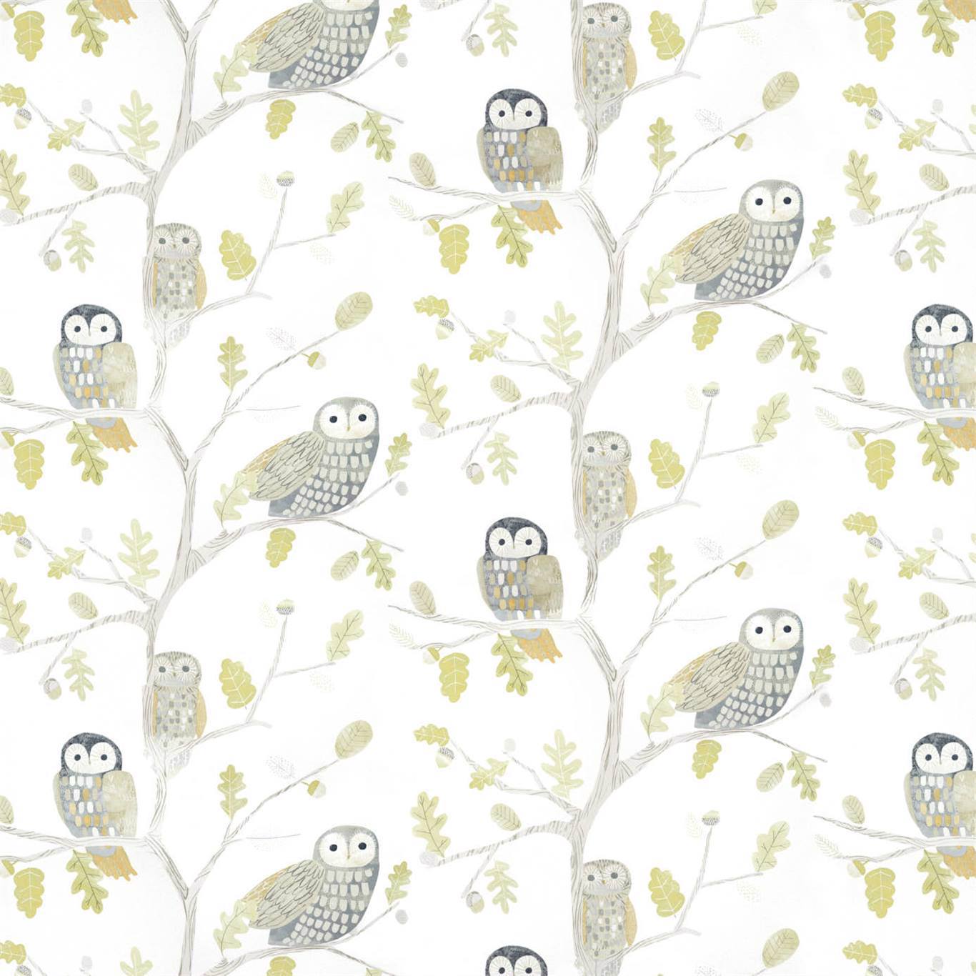 Little Owls Wallpaper - Kiwi - Harlequin - HLTF112627 - Morris Wallpaper