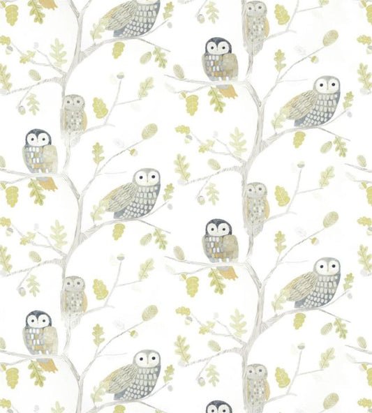 Little Owls Wallpaper - Kiwi - HLTF112627 - Harlequin - Morris Wallpaper
