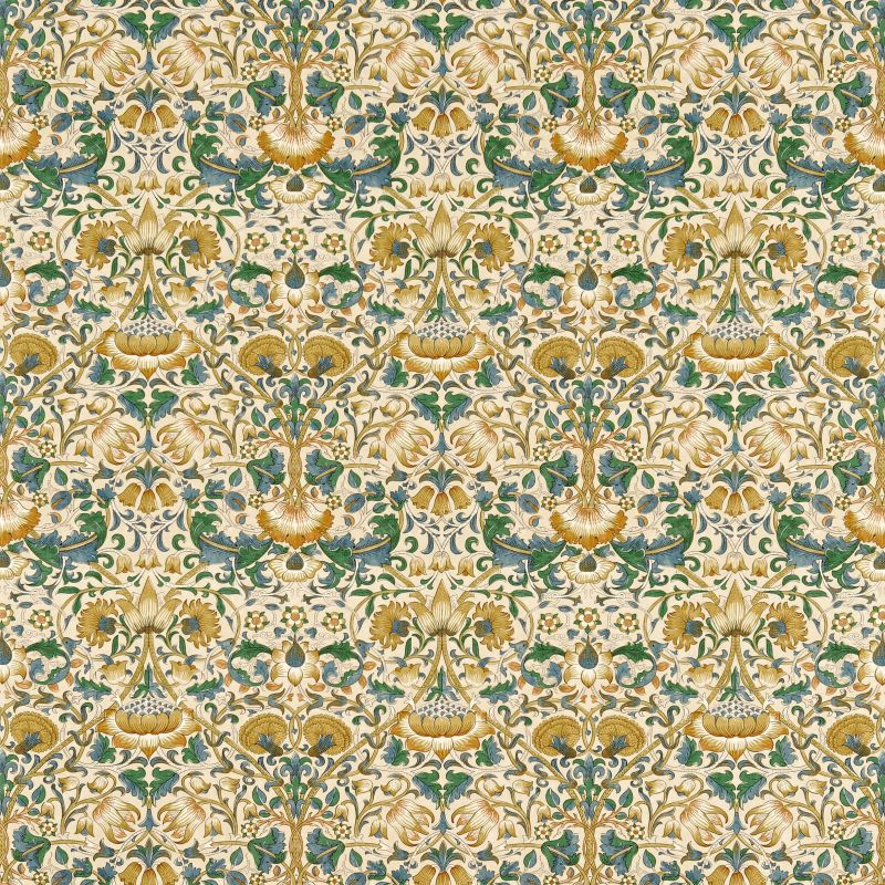 Lodden Fabric - Manilla/Bayleaf - Morris & Co - 222522 - Premier Wallcovering