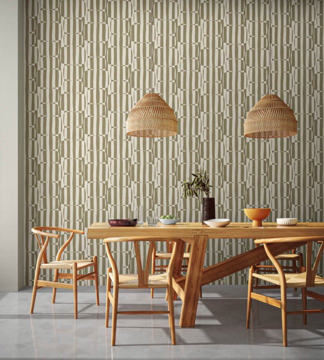 Lohko Stripe Wallpaper - Cobbles - NBIW113039 - Scion