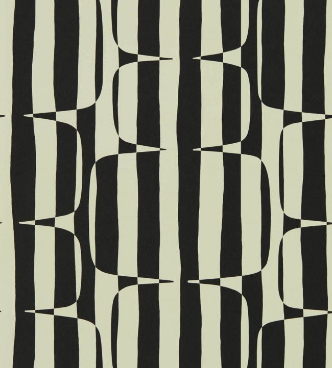 Lohko Stripe Wallpaper - Liquorice - NBIW113038 - Scion