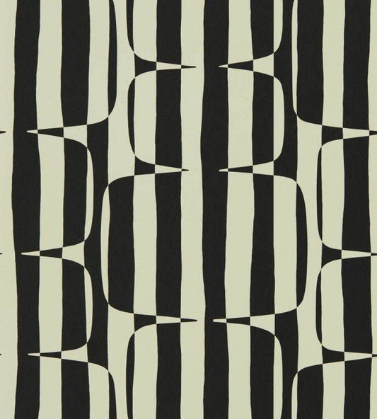 Lohko Stripe Wallpaper - Liquorice - NBIW113038 - Scion