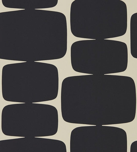 Lohko Wallpaper - Liquorice - 111290 - Scion - Morris Wallpaper