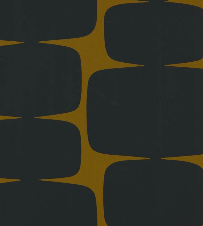 Lohko Wallpaper - Tumeric / Charcoal - NBIW113028 - Scion
