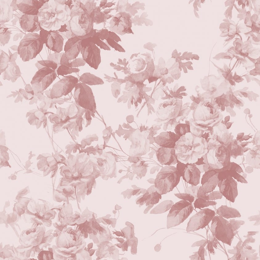 London Rose Wallpaper - Blush - House of Hackney - 1-WA-LON-TR-BLS-XXX - Morris Wallpaper