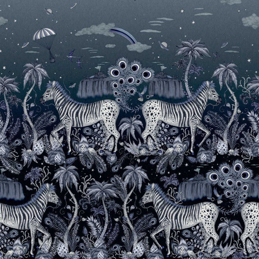 Lost Adventure Wallpaper - Midnight - Clarke & Clarke - W0201/01 - Morris Wallpaper