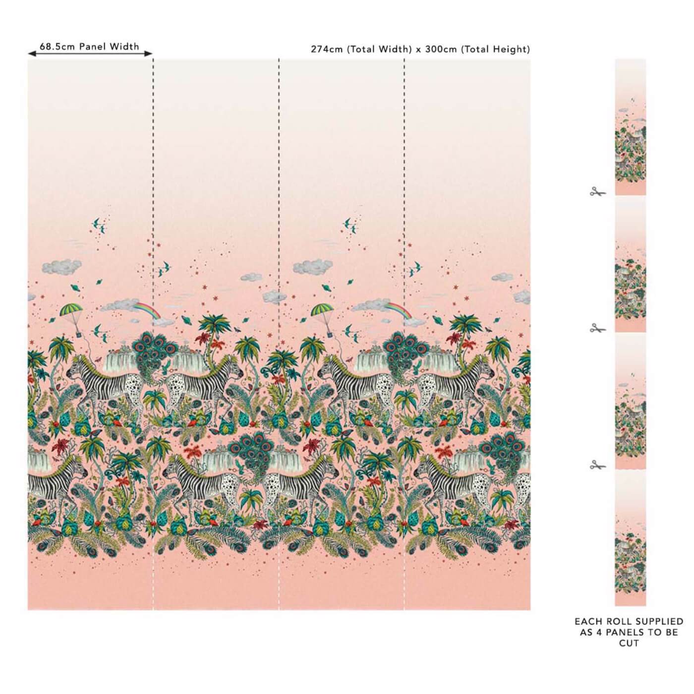 Lost Adventure Wallpaper - Quartz - Clarke & Clarke - W0201/02 - Morris Wallpaper