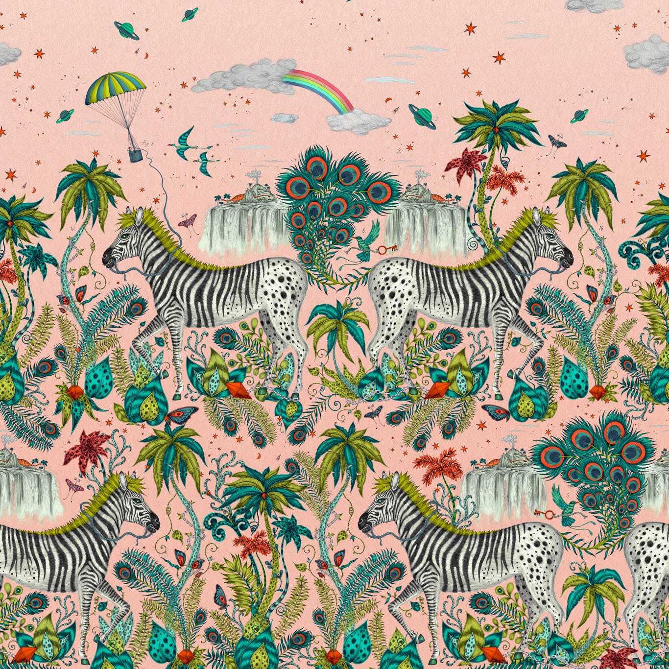 Lost Adventure Wallpaper - Quartz - Clarke & Clarke - W0201/02 - Morris Wallpaper