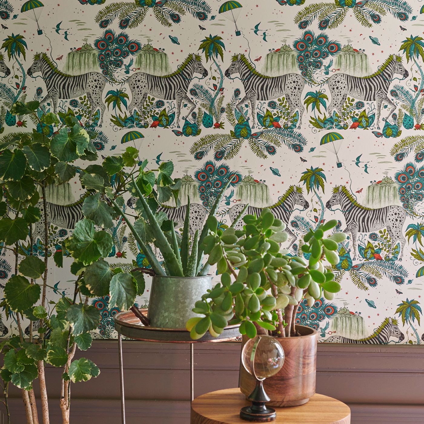 Lost World Wallpaper - Green - Clarke & Clarke - W0117/02 - Morris Wallpaper