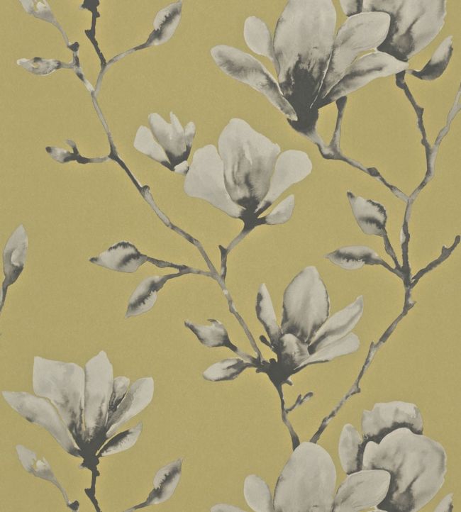 Lotus Wallpaper - Mustard - HMOW110879 - Harlequin - Morris Wallpaper