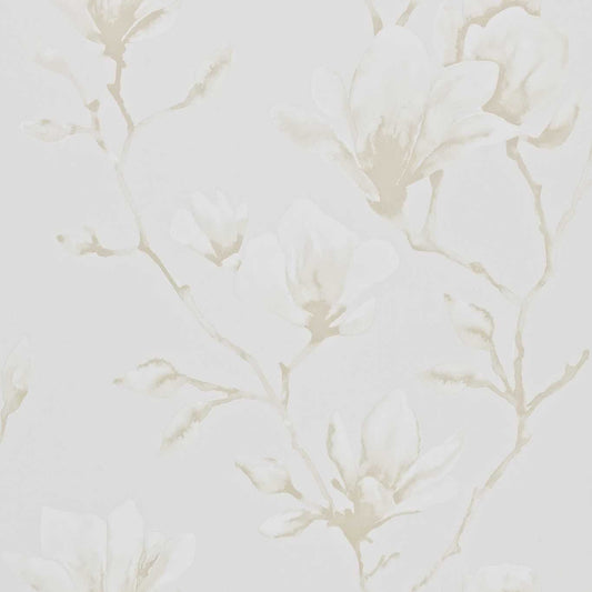 Lotus Wallpaper - Pearl - Harlequin - HMOW110877 - Morris Wallpaper