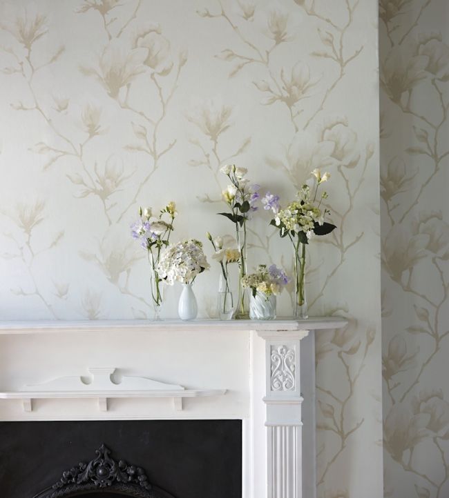 Lotus Wallpaper - Pearl - HMOW110877 - Harlequin - Morris Wallpaper