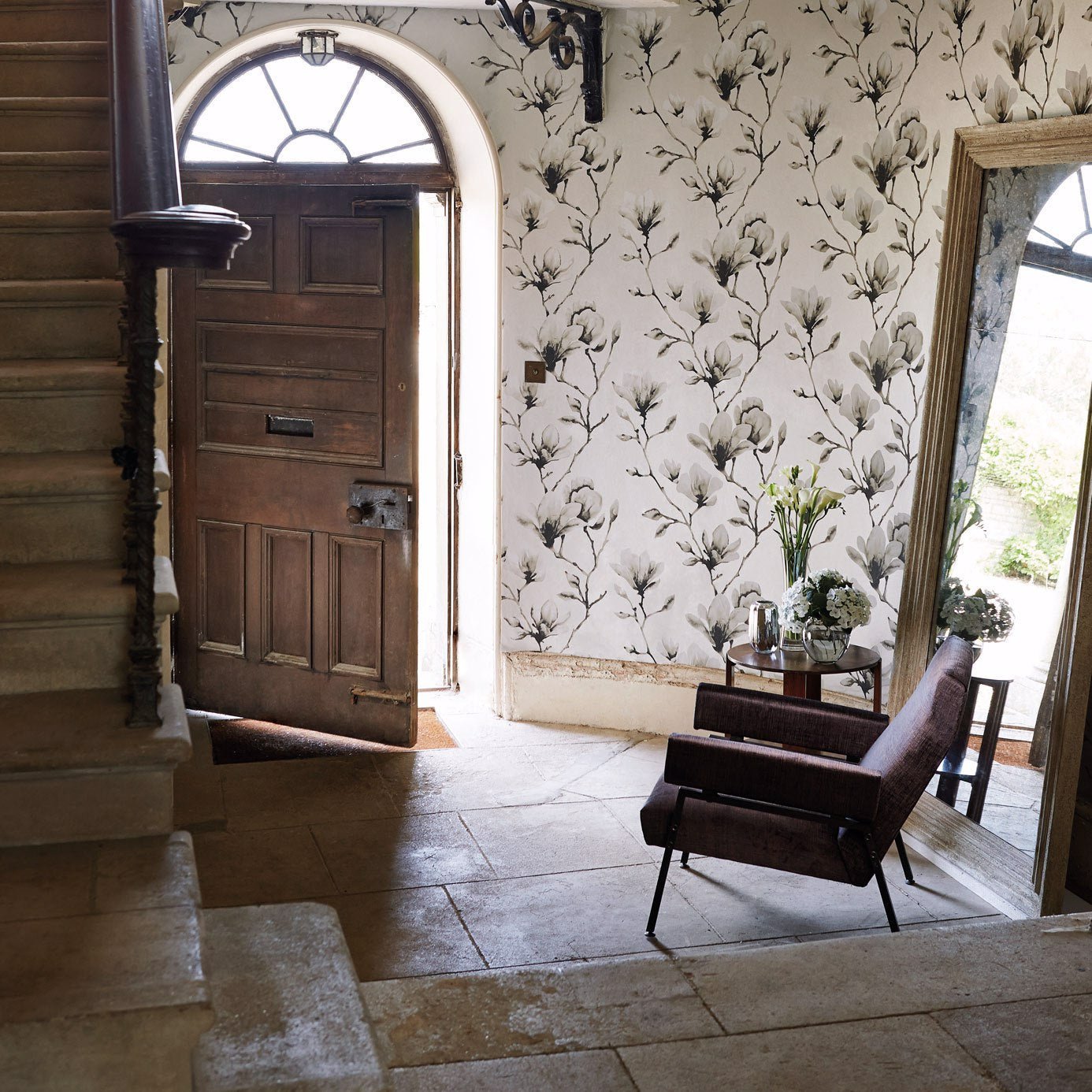 Lotus Wallpaper - Rose Gold - Harlequin - HMOW110878 - Morris Wallpaper